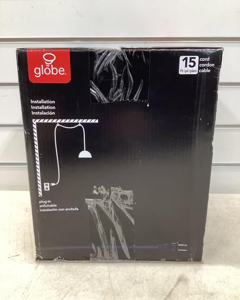 Globe Skylar Plug in Hanging Light
