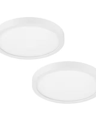 Project Source 12-in Matte White Integrated LED Flush Mount Lights, 2 -Pack