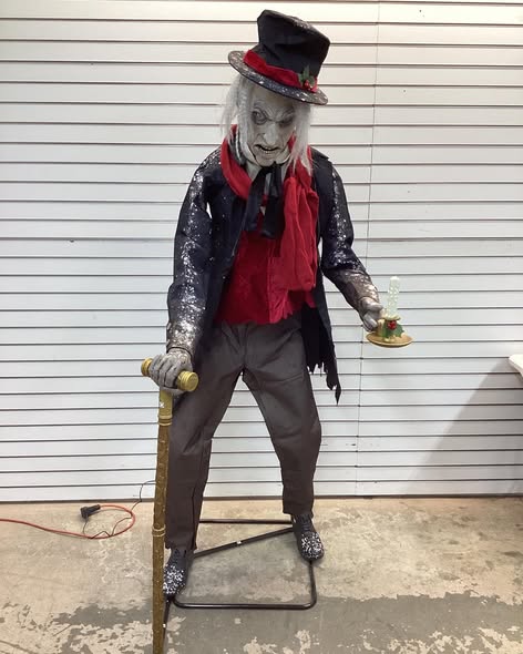 6Ft Animated Scrooge