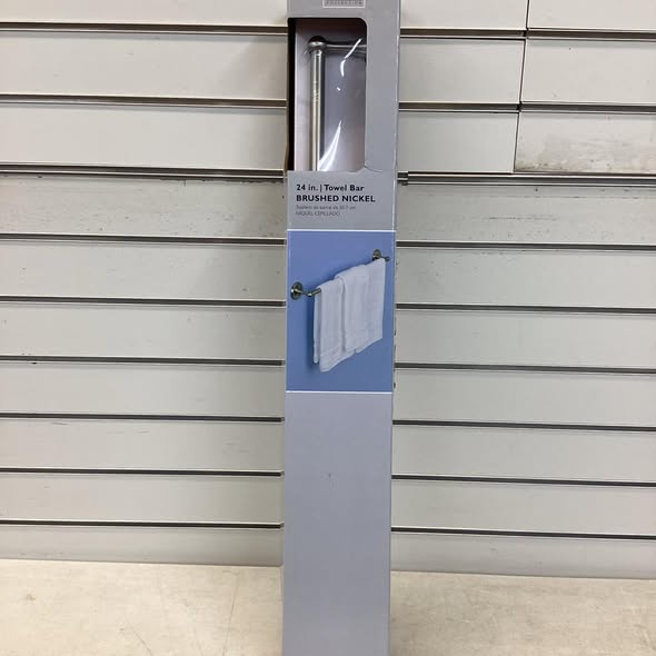 OakBrook Brushed Nickel Towel Bar 24 in. L