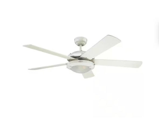 Westinghouse Comet 52 in. Integrated LED White Ceiling Fan with Light