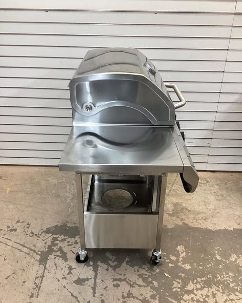 R.W.FLAME 42,000 BTU 4-Burner Propane Gas Stainless Steel Grill with Side Stand and Wheels
