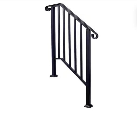 54 in. Steel Handrail Trellis for Outdoor Steps, Flexible Porch Railing