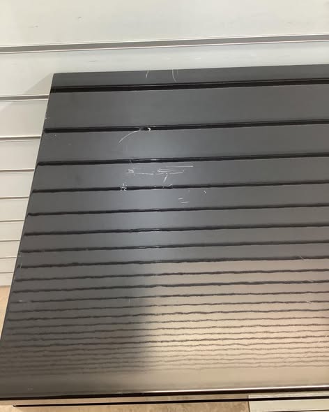 Shorehaven 2-Drawer Black and Chrome 26.38 in. H x 23.25 in. W x 15.38 in. D Nightstand with USB Plug