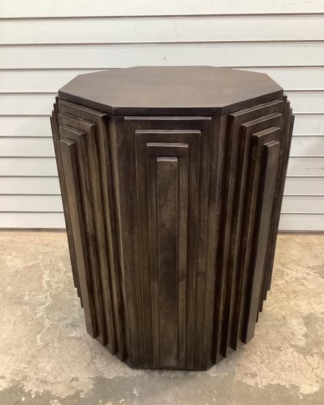 Carolina Cascade Falls Geo Design Octagon Side Table