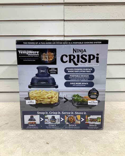 Air Fryer - Ninja Crispi 5-in-1 Portable Glass Air Fryer Cooking System