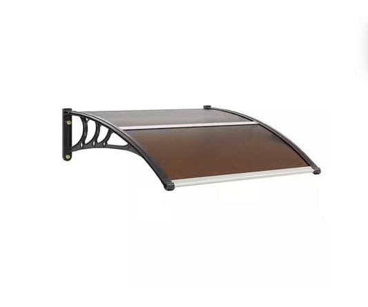 VEVOR Window Door Awning Canopy 40 in. x 40 in. UPF 50+ Polycarbonate Entry Door Outdoor Window Awning Door Overhang Awning