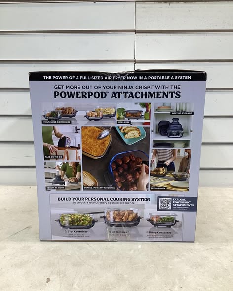 Air Fryer - Ninja Crispi 5-in-1 Portable Glass Air Fryer Cooking System