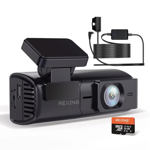 Rexing Ultra HD Car Dash Cam with Wi-Fi Bundle