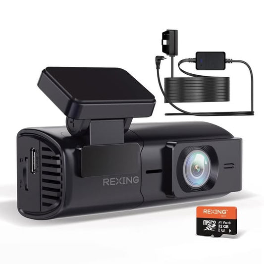 Rexing Ultra HD Car Dash Cam with Wi-Fi Bundle