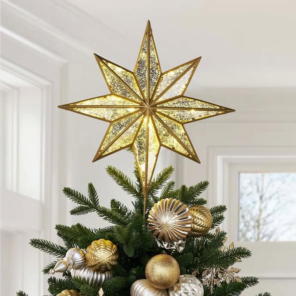 Member's Mark Pre-Lit Christmas Tree Topper