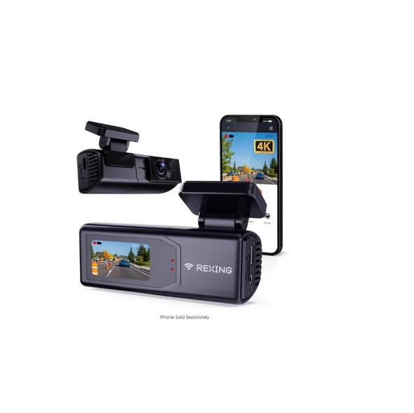 Rexing Ultra HD Car Dash Cam with Wi-Fi Bundle