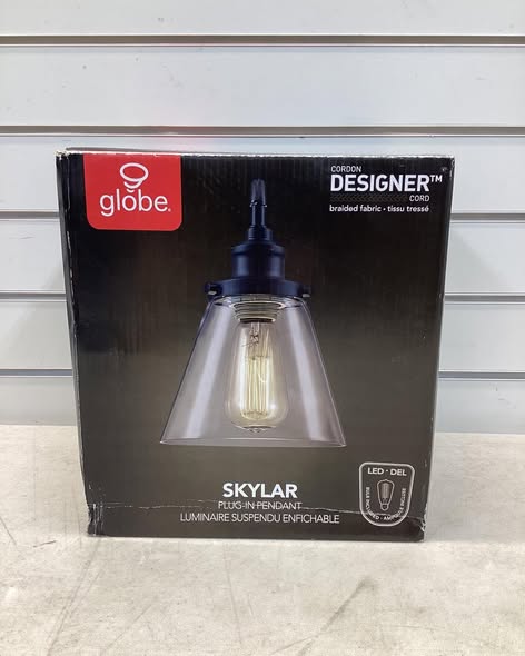 Globe Skylar Plug in Hanging Light