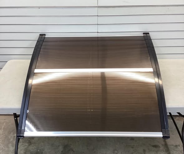 VEVOR Window Door Awning Canopy 40 in. x 40 in. UPF 50+ Polycarbonate Entry Door Outdoor Window Awning Door Overhang Awning