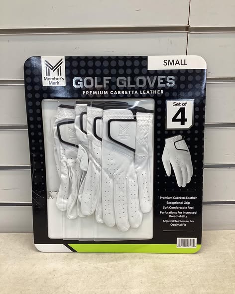 Member's Mark 4 pk. Elite Premium Golf Gloves - Size Small
