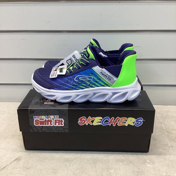 Skechers Boys Hands Free Swift Fit Flex Glide Sneaker Size 13