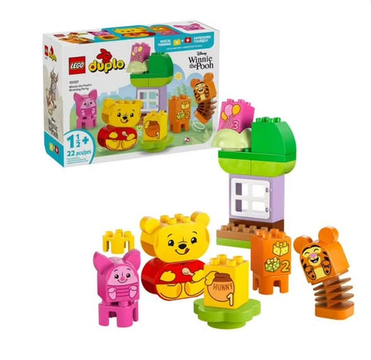 LEGO DUPLO Disney Winnie the Pooh’s Birthday Party Toy, 22 pcs.