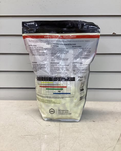 Yellow Winged Wire Connector with Quick-Grip Spring, 500 Bag