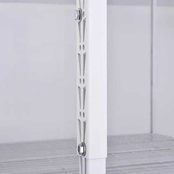 Husky Adjustable Height Garage Overhead Ceiling Storage Rack White