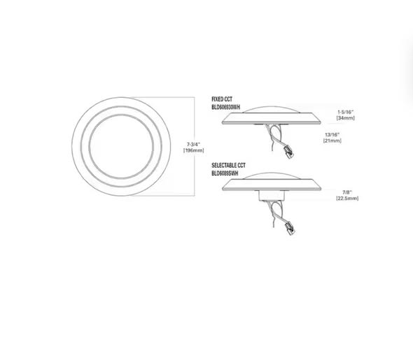 HALO BLD 6 in. White Integrated LED Recessed Ceiling Mount Light Trim 3000K Soft White