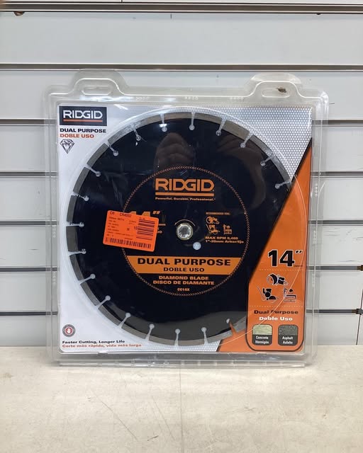 RIDGID 14 in. Dual-Purpose Walk-Behind Saw Diamond Blade
