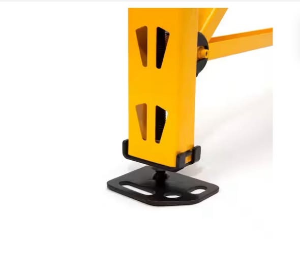 DEWALT Adjustable Leveling Floor Mounting Plate Kit for Industrial Storage Rack (4-Pack)