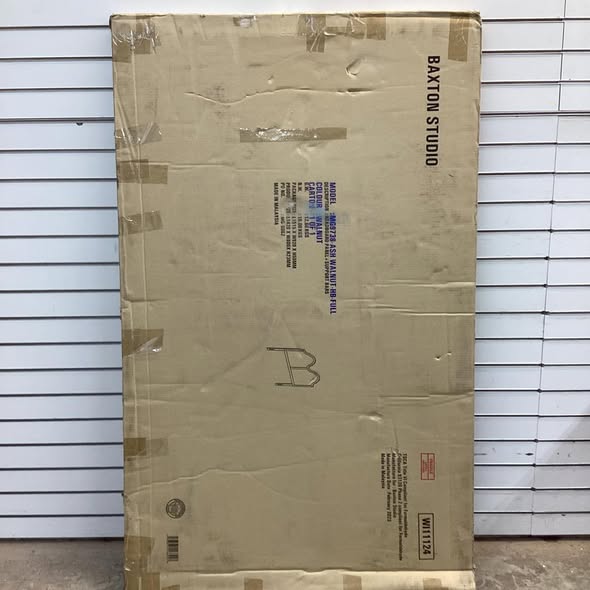 Baxton Studio Tobin Full Size Arched Headboard in Ash Walnut Finish Wood