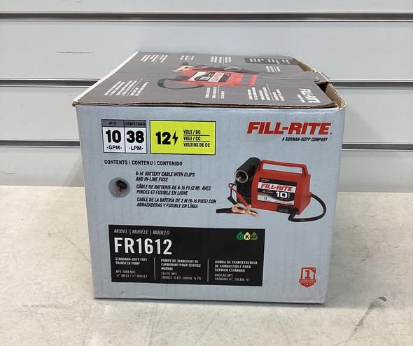 FILL-RITE 12-Volt 1/5 HP 10 GPM Portable Fuel Transfer Pump