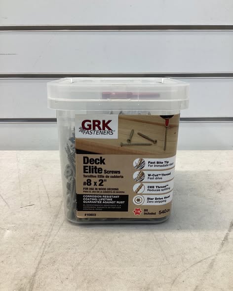 GRK Fasteners #8 x 2 in. Star Drive Bugle Head Deck Elite Wood Deck Screw (540-Pack)