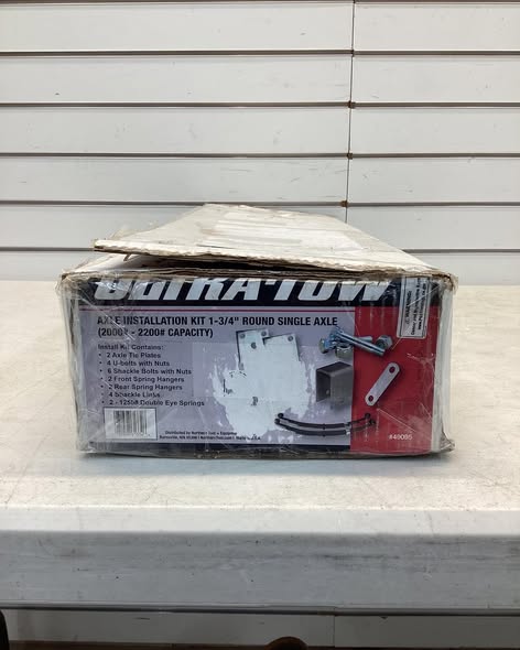 Ultra Tow 49095 Axle Installation kit 1-3/4" Round Single Axle (2000#-2200# Capacity)