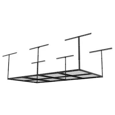 Fleximounts Adjustable Height Overhead Garage Storage 600-lb in Black Steel ( 48-in W x 96-in D )