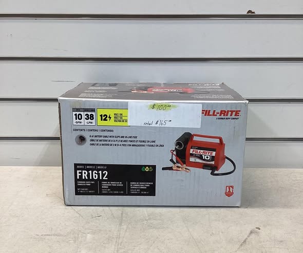 FILL-RITE 12-Volt 1/5 HP 10 GPM Portable Fuel Transfer Pump
