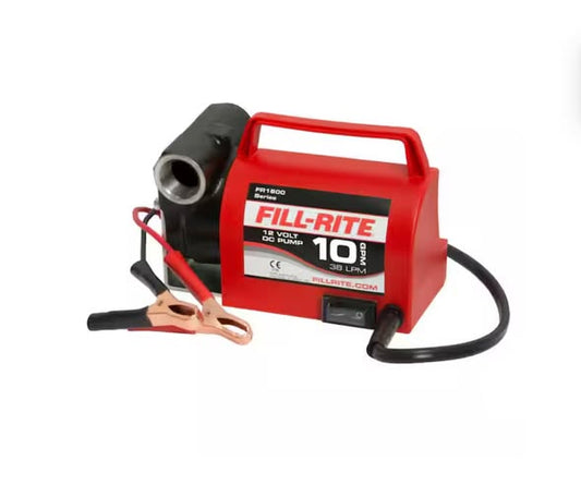 FILL-RITE 12-Volt 1/5 HP 10 GPM Portable Fuel Transfer Pump
