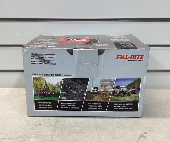 FILL-RITE 12-Volt 1/5 HP 10 GPM Portable Fuel Transfer Pump