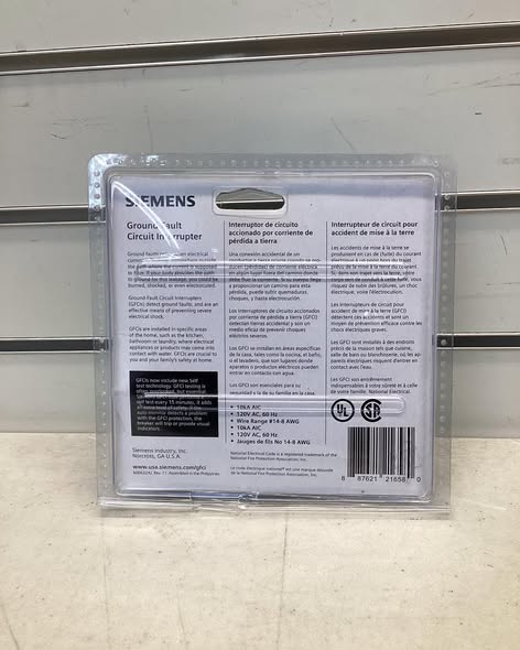 Siemens 20 Amp 1-Pole Type QPF2 GFCI Circuit Breaker