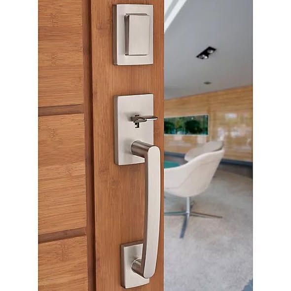 BALDWIN SPYGLASS SECTIONAL HANDLESET WITH SPYGLASS LEVER