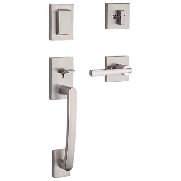 BALDWIN SPYGLASS SECTIONAL HANDLESET WITH SPYGLASS LEVER