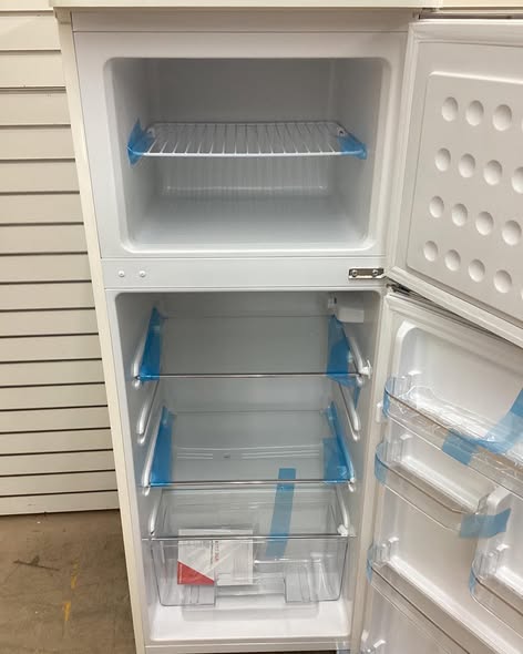Frigidaire 7.5 cu. ft. Mini Fridge in Cream with Rounded Corners and Top Freezer