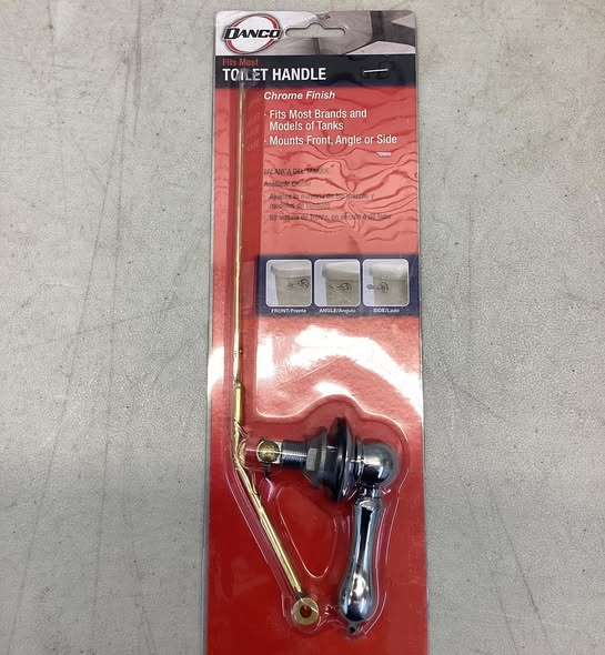 Danco 8-in Front/side/neo-angle Mount Chrome Universal Fit Toilet Lever