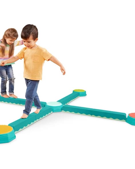 B. toys Sensory Balance Beams for Active Play Balance and Build Set