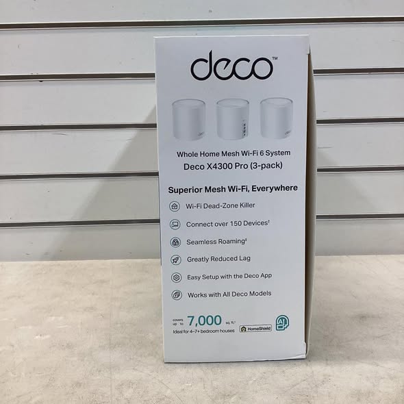 TP-Link Deco AX4300 Pro Wi-Fi 6 Whole Home System, 3pk