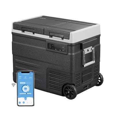 Frigidaire 27.17-in W 90 -Can Capacity Black Portable Indoor or outdoor Beverage Refrigerator