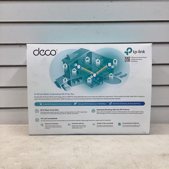 TP-Link Deco AX4300 Pro Wi-Fi 6 Whole Home System, 3pk
