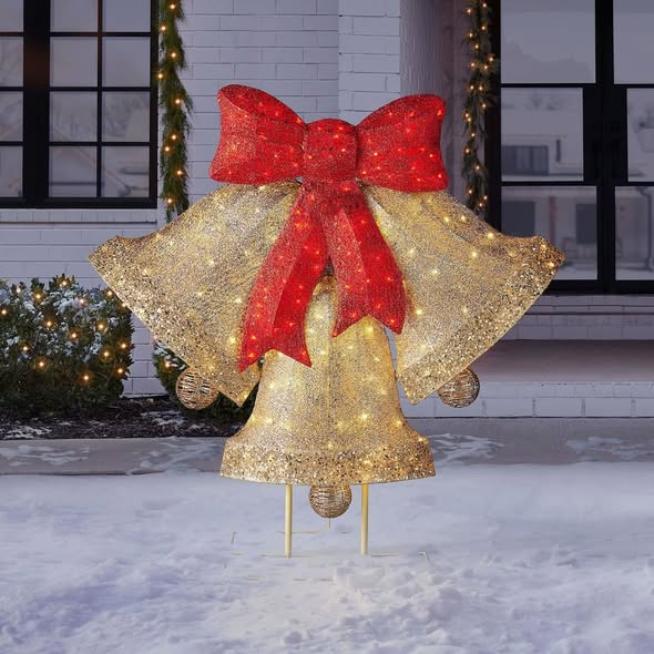 Member's Mark 54" Pre-Lit Bells with Chasing Lights