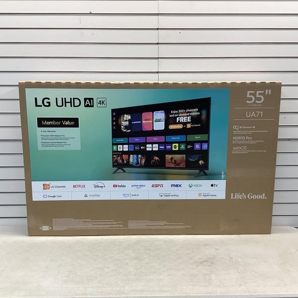tv - LG 55" Class UA7100 Series 4K UHD Smart TV