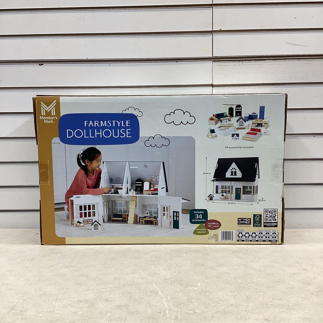 Member's Mark Farmstyle Dollhouse with Accessories
