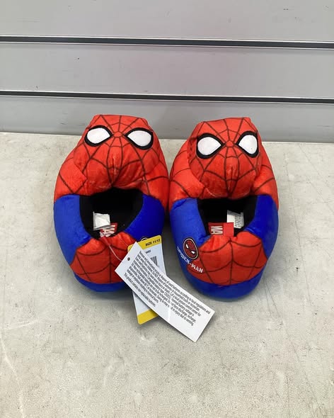 Spiderman Kids Plush Slipper Size 11/12
