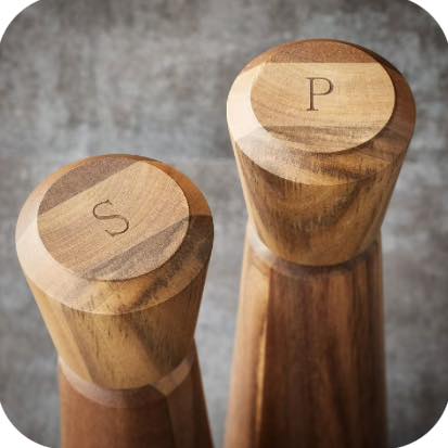 Member's Mark Acacia Salt and Pepper Mill Set