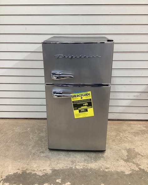 Frigidaire 3.1 cu ft 2 Door Fridge and Freezer, Stainless Steel