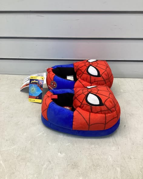 Spiderman Kids Plush Slipper Size 11/12